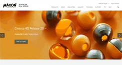 Desktop Screenshot of maxon.net