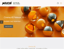 Tablet Screenshot of maxon.net
