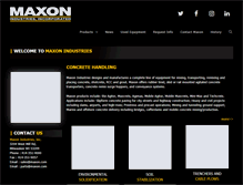 Tablet Screenshot of maxon.com