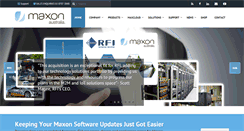 Desktop Screenshot of maxon.com.au